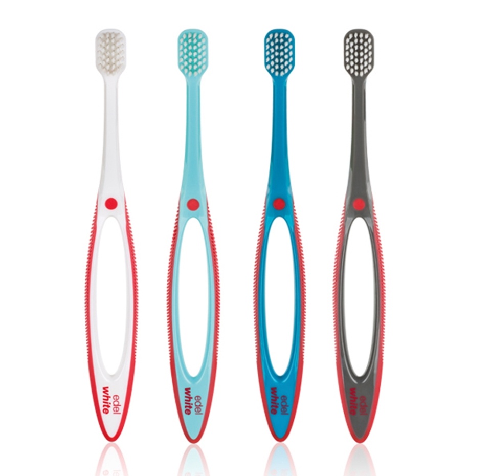 

Зубная щетка edel+white Pro gums Antistress Ultrasoft+ (ультрамягкая+ Антистресс), с защитным колпачком, в ассортименте