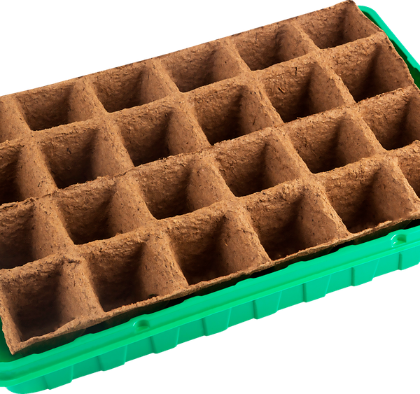 Набор для выращивания рассады 24 торфяных горшочка 5х5см и лоток 36х23см