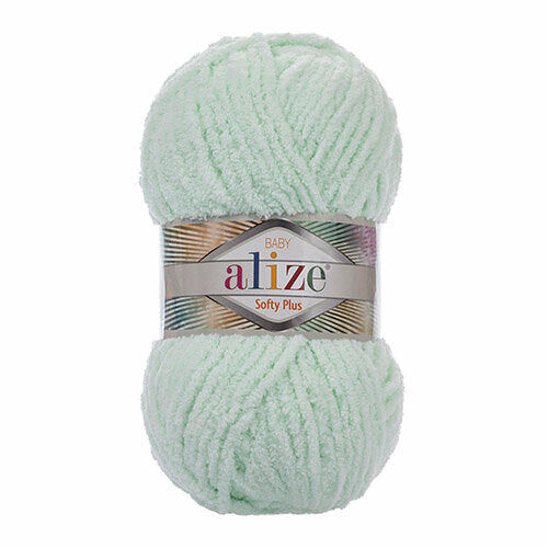 Пряжа Alize 'Softy Plus' 100г 120м (100% микрополиэстер)(464 мята)