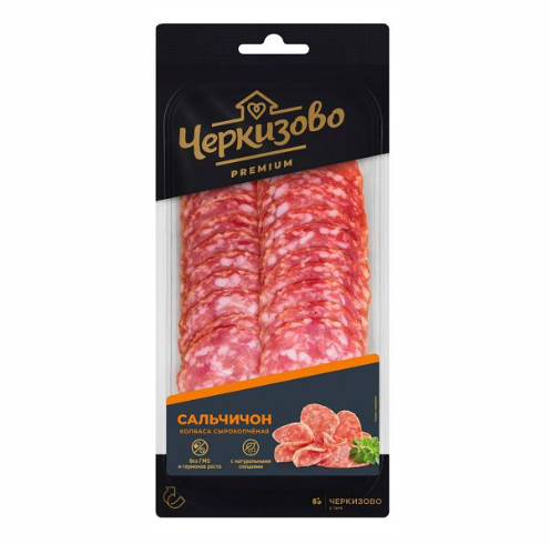 Колбаса сырокопчёная Сальчичон Черкизово нарезка