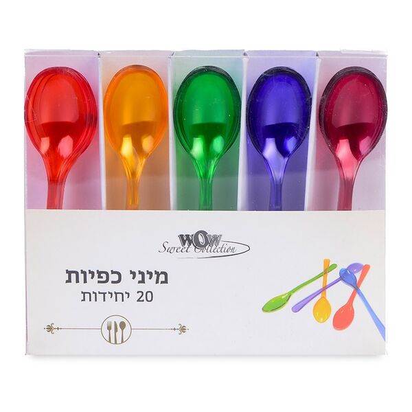 Ложка мини Cose Belle набор 5 цветов  20шт Китай
