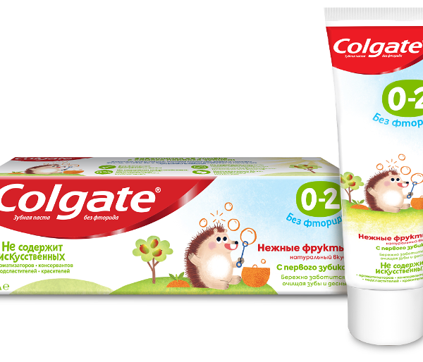 Зубная паста Colgate нежные фрукты, до 2 лет
