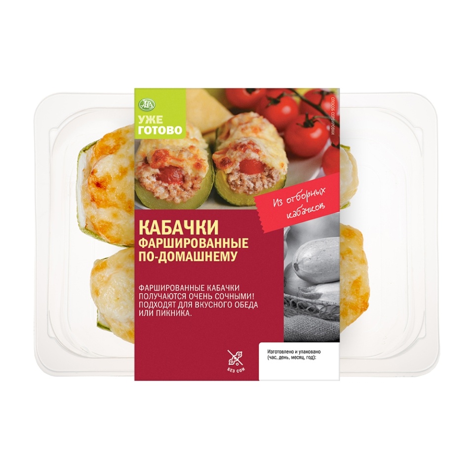 

Кабачки фаршированные по-домашнему с мясом, «Уже Готово», 400 г, Россия