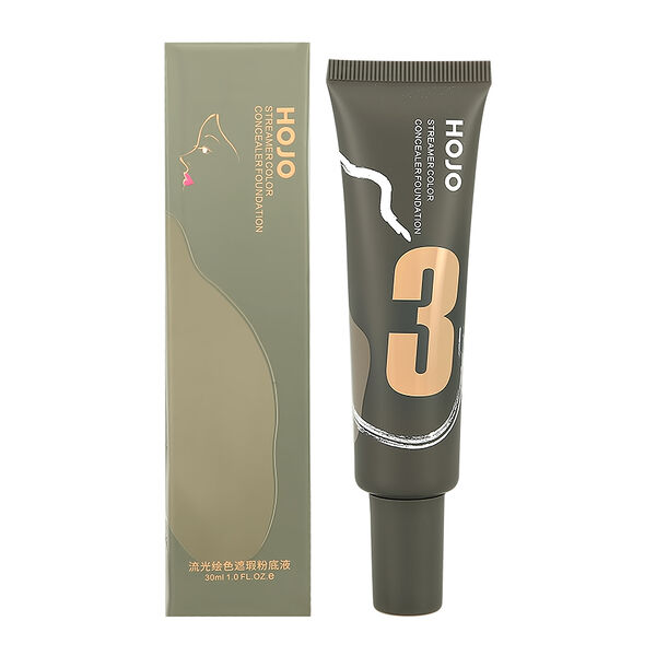 Тональная основа - консилер для лица `HOJO` STREAMER COLOR тон 03, 30 мл