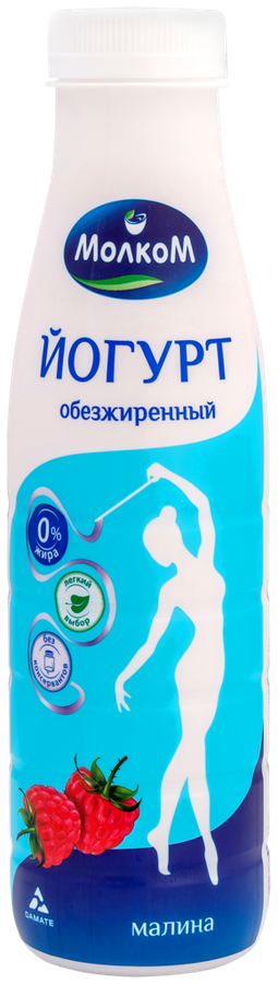 

Йогурт питьевой МолкоМ малина, 1.5%, 450 мл