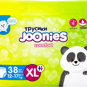 Подгузники-трусики детские JOONIES Comfort XL 12–17кг, 38шт