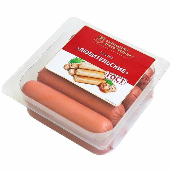 Сосиски Кировский мясокомбинат Любительские 380г