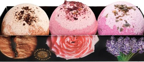 Набор бурлящих шаров для ванн Laboratory Katrin Bonjour 120г*3шт