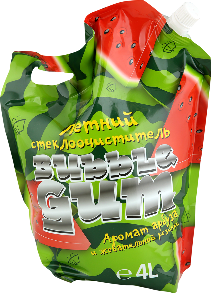 

Стеклоочиститель BUBBLE GUM Арбуз, летний, 4л