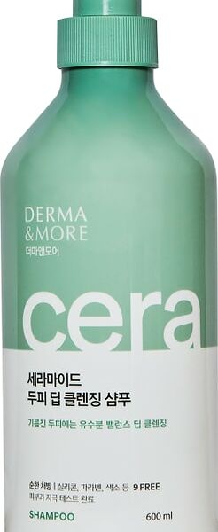 Шампунь для волос Derma&More Ceramide Deep Cleansing глубокое очищение, 600 мл