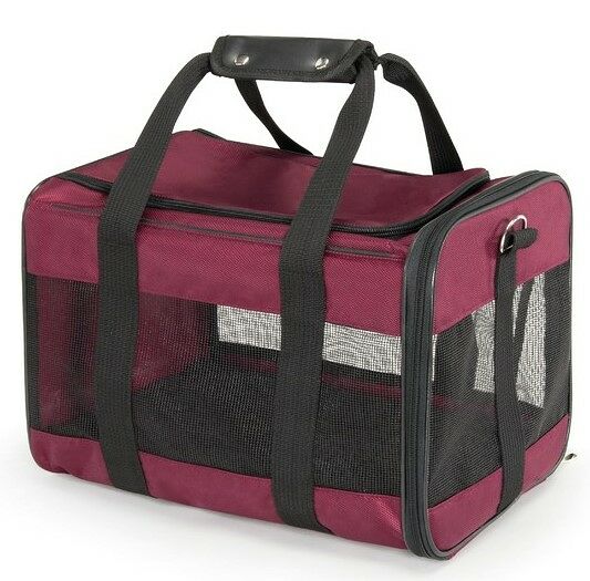 CAMON сумка-переноска для маленьких животных 36 х 28 х 28 см., Бордовый