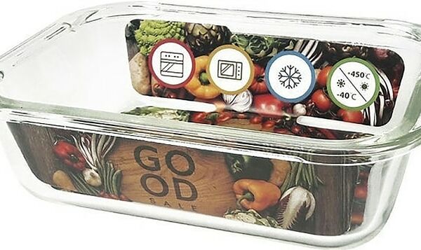 Контейнер Good Sale для пищевых продуктов стеклянный с крышкой 1л