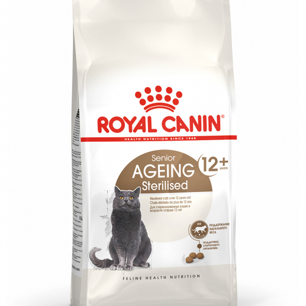 Сухой корм для пожилых кошек Royal Canin Senior Ageing Sterilised 12+, 4 кг