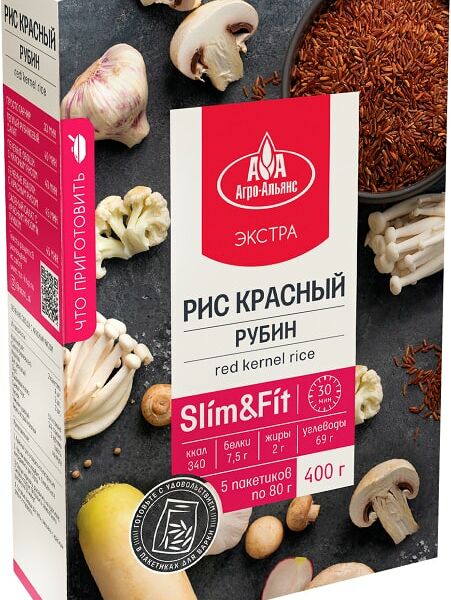 Рис красный Агро-Альянс Рубин 5пак*80г