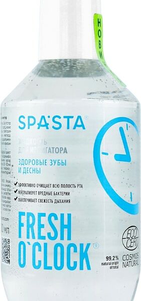 Жидкость для ирригатора Spasta Fresh o clock Здоровые зубы и десны 400мл