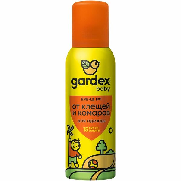 Аэрозоль Gardex Baby от комаров и клещей 100 мл