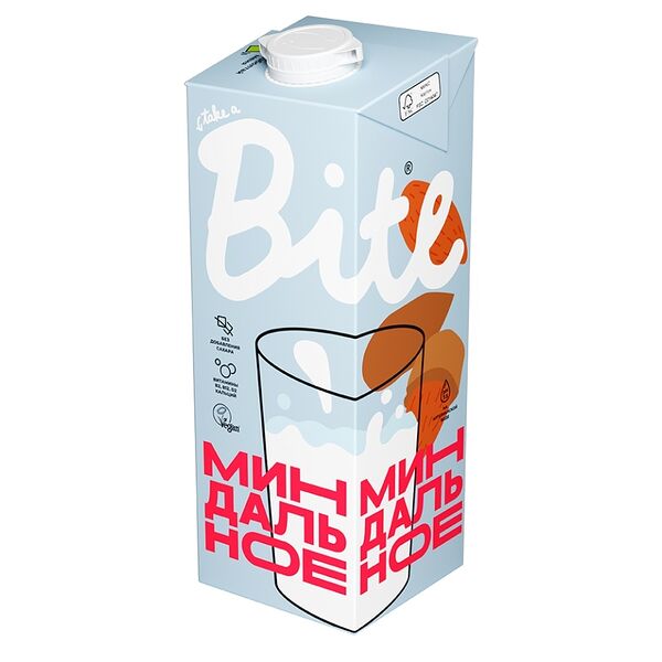Напиток миндальный, ультрапастеризованный Bite 1 л