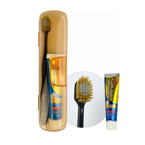 Дорожный набор Premium Care: зубная щётка, зубная паста, чехол, Ebisu
