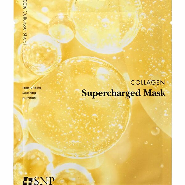 Маска тканевая SNP Collagen Supercharged придающая упругость с коллагеном, 25 мл