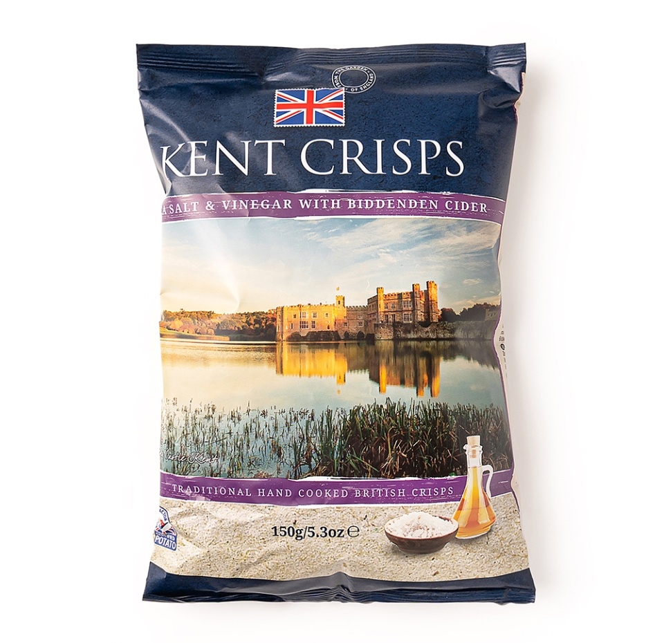 

Чипсы картофельные Kent Crisps с яблочным уксусом и сидром Biddenden 150 г