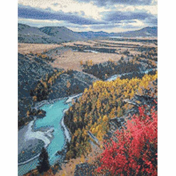Cr 450102 Алмазная мозаика 'Река Аргут в степи Самаха', 40*50 см, Cristyle