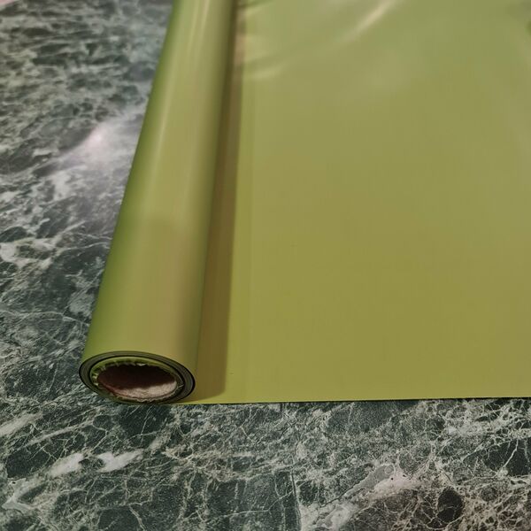 Плёнка матовая- зелёная (1 метр)