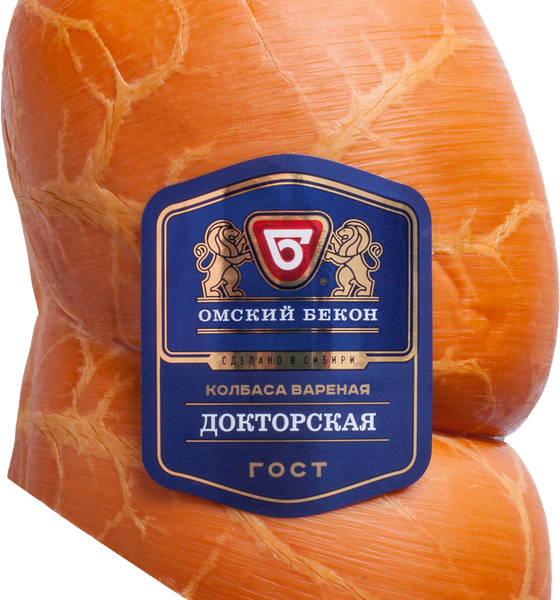 Колбаса Омский Бекон Докторская ГОСТ вар. н/о в/у вес