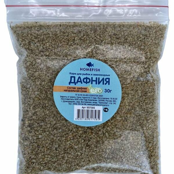HOMEFISH Корм для рыб Дафния, пакет
