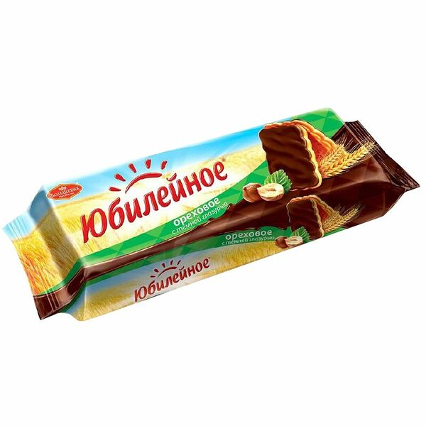 Печенье Юбилейное Ореховое в глазури