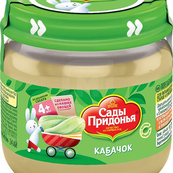Пюре Сады Придонья Кабачок