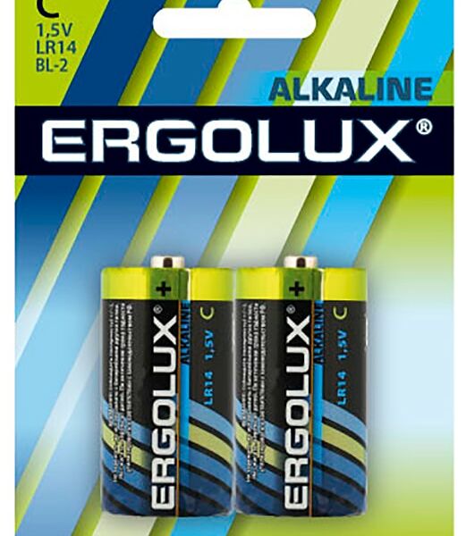 Батарейки Ergolux C 2шт