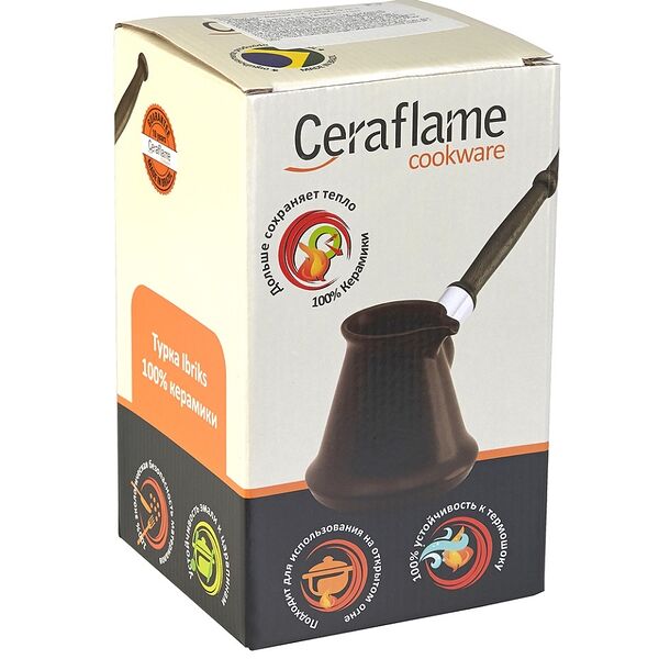 Турка Ceraflame 500 мл керамика, в ассортименте