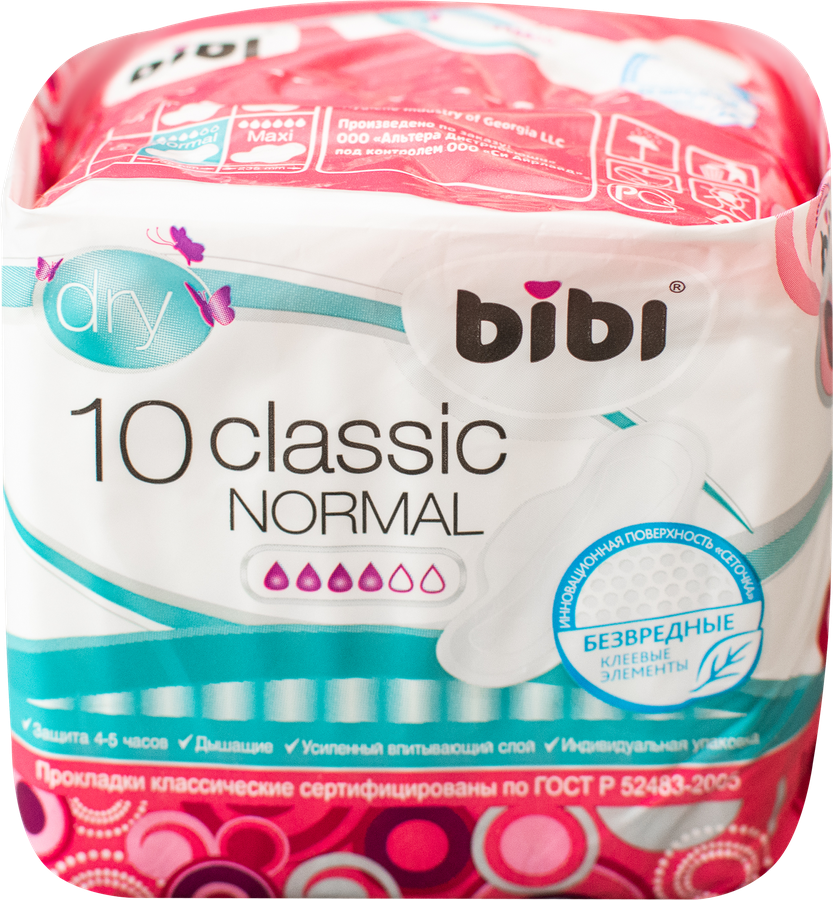 

Прокладки BIBI Classic Normal Dry, 10 шт