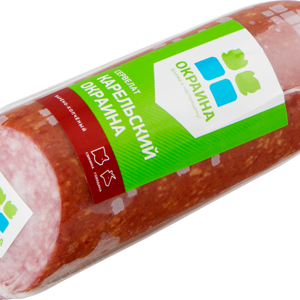 Колбаса ОКРАИНА сервелат Карельский в/к вес 