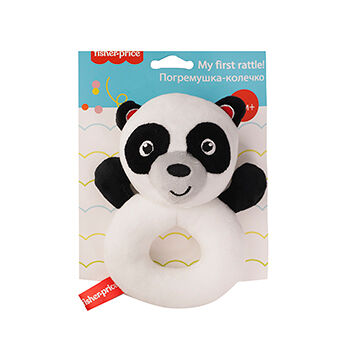 Погремушка-колечко Fisher Price Панда, развивающая Мягкая Игрушка для Детей 0+