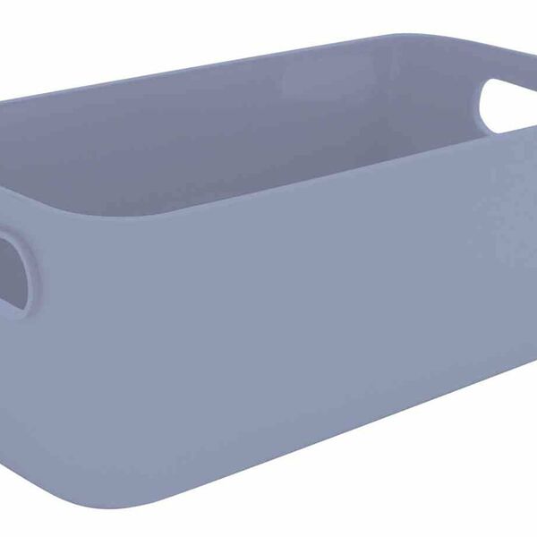 Корзина для хранения Архимед цвет: голубой, 28×13,5×10 см