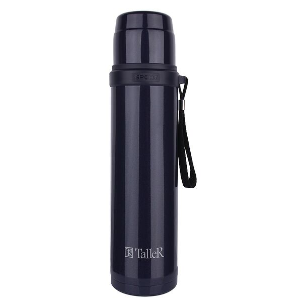 Термос Taller Гант с узкой горловиной фиолетовый 900 мл