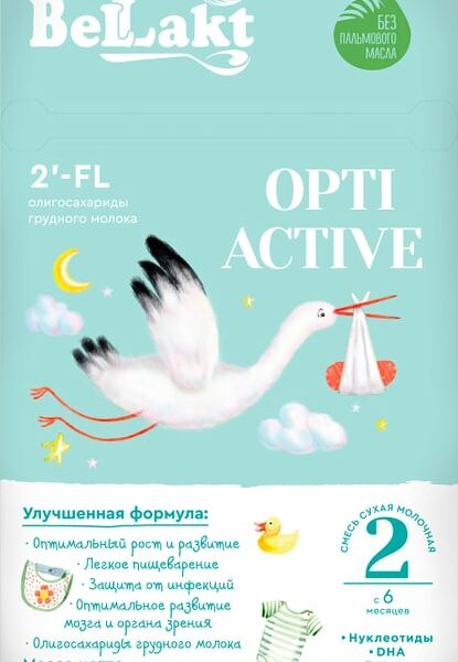 Смесь Bellakt Opti Activе 2 молочная 400г
