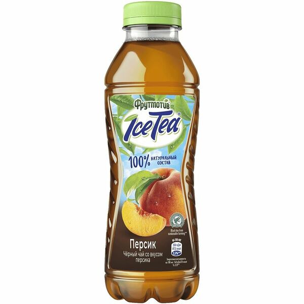 Напиток сокосодержащий Фрутмотив Чёрный чай персик негазированный, 500мл