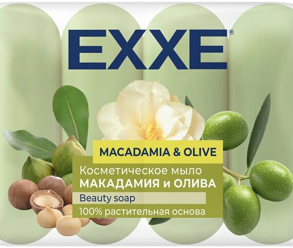 Мыло EXXE макадамия и олива 4шт*70г
