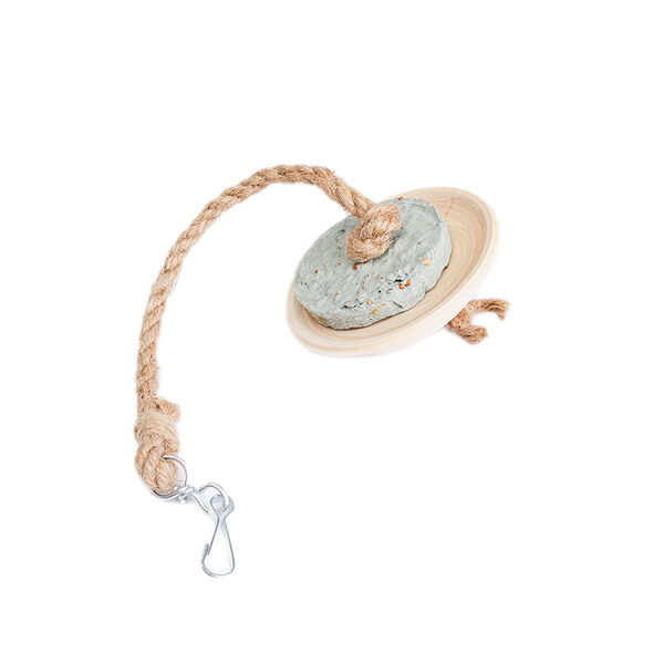 Тарелочка с глиняным печеньем для птиц и грызунов, 70 гр.