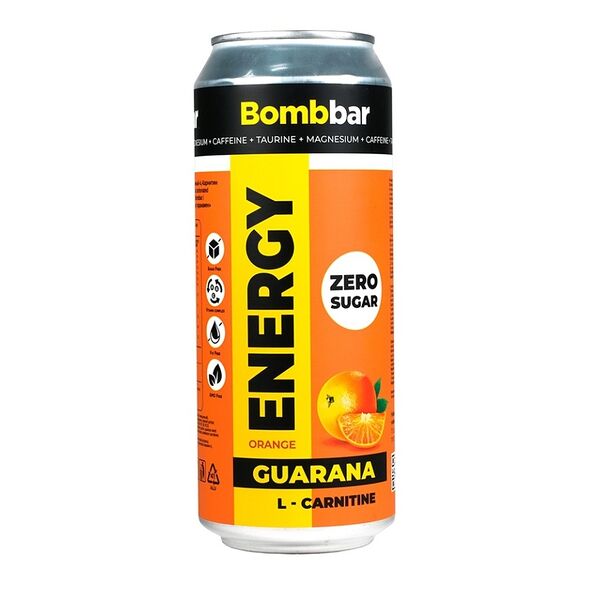 Напиток Bombbar L-carnitine Taurine Апельсин без сахара 500 мл