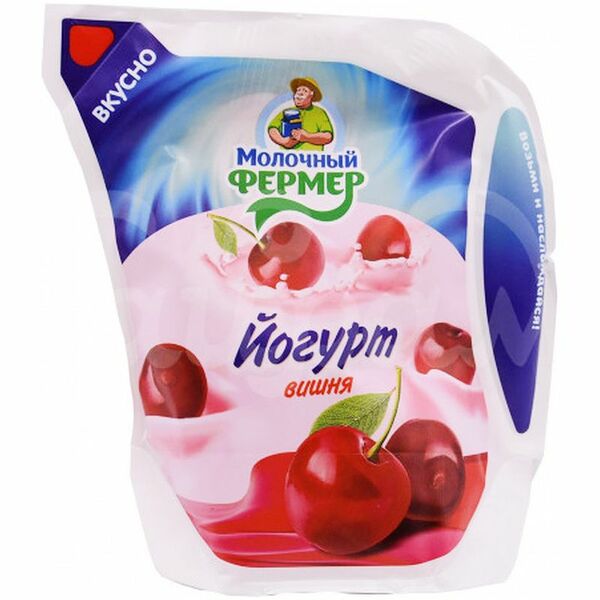 Йогурт питьевой Молочный фермер вишня 2.5% 450 мл