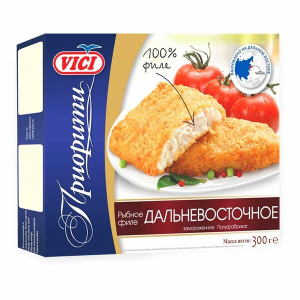 Филе рыбное Vici Дальневосточное в панировке, 300г