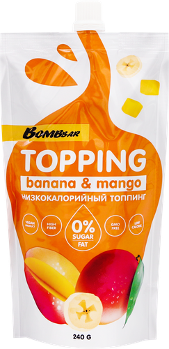 

Соус банановый BombBar Topping с манго 240 г