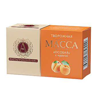 Масса творожная А.Ростагрокомплекс Особая с курагой 23%
