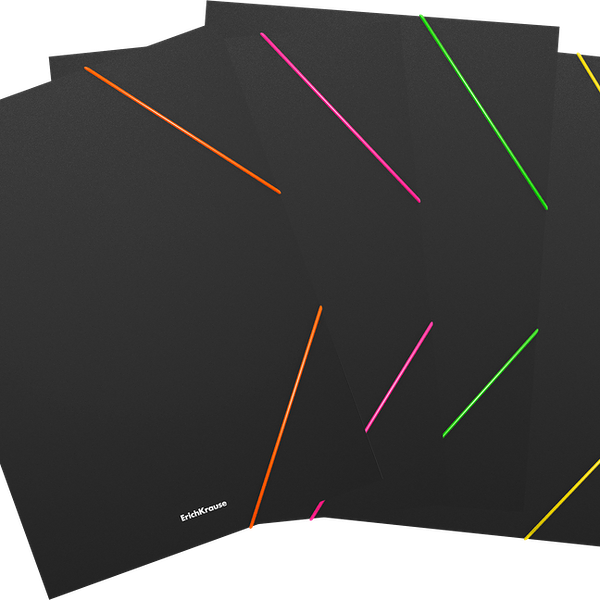 Папка ERICH KRAUSE Matt Accent A4 пластиковая, на резинках в ассортименте, 1 шт