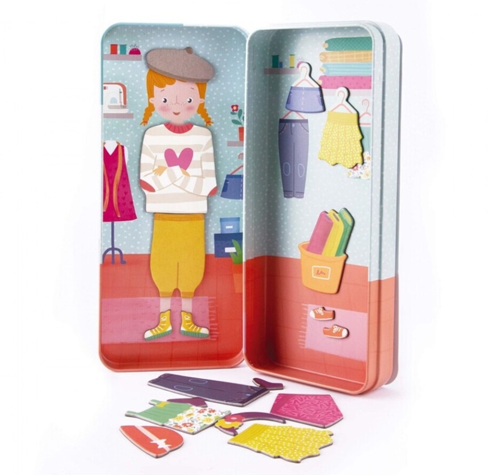 

Игра с магнитами Apli «Мода» в металлической коробке от 3-х лет, Испания