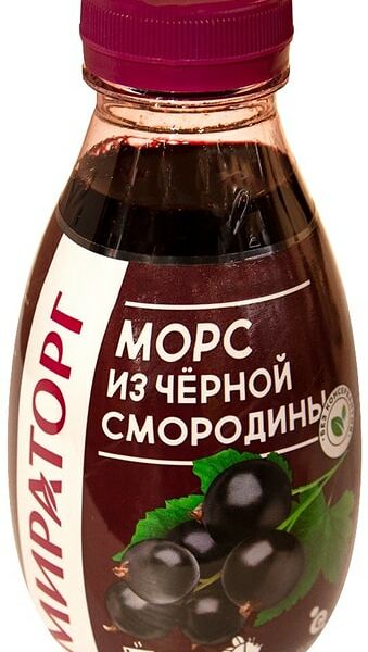 Морс Мираторг из черной смородины 370мл