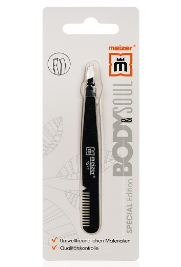 Пинцет для бровей Meizer с расческой